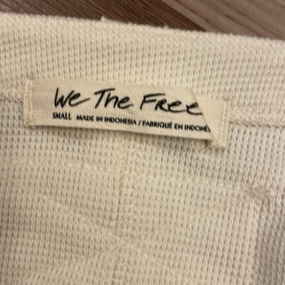 We the Free People small crop waffle - size small - new - Picture 3 of 3